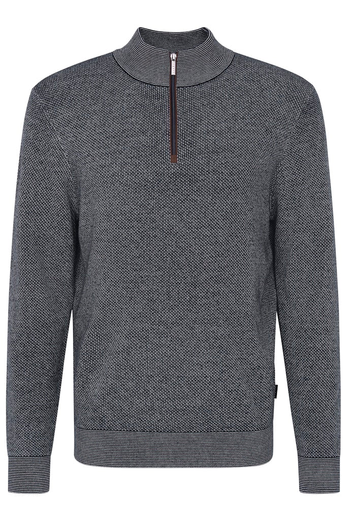 Troyer Zip Jumper - Light Grey