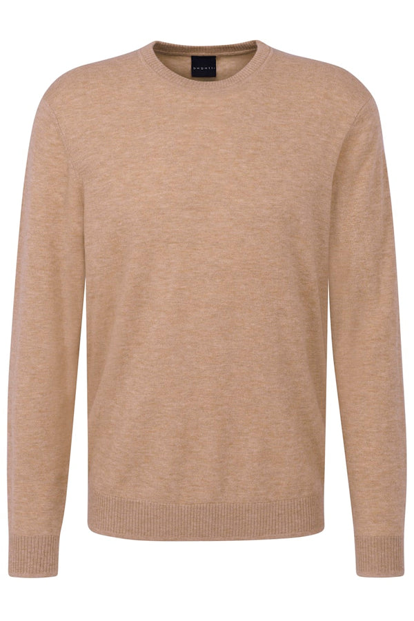 Round Neck Jumper - Beige