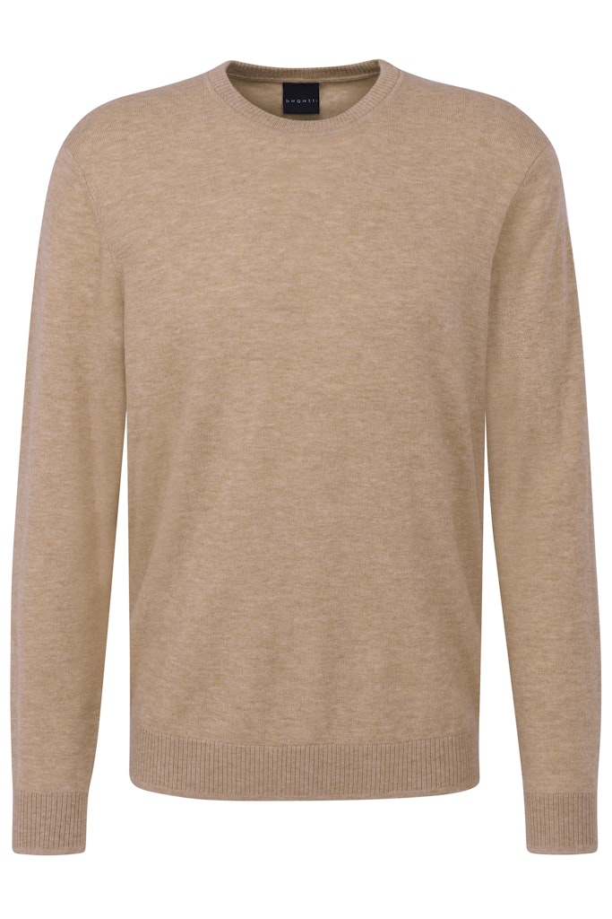 Round Neck Jumper - Beige