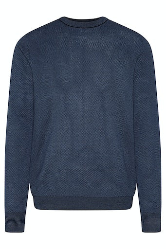 Plain Round Neck Jumper - Navy Blue