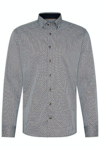 Long Sleeve Casual Shirt - Navy