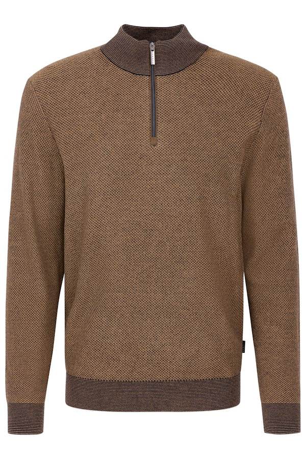 Troyer Zip Jumper - Cognac