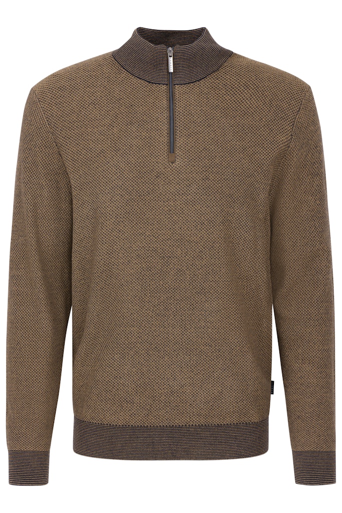 Troyer Zip Jumper - Cognac