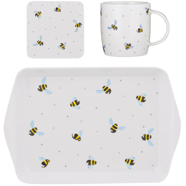 Sweet Bea Mug, Coaster & Tray Set