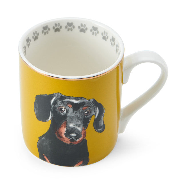 Dachshund Straight-Sided Porcelain Mug 280ml