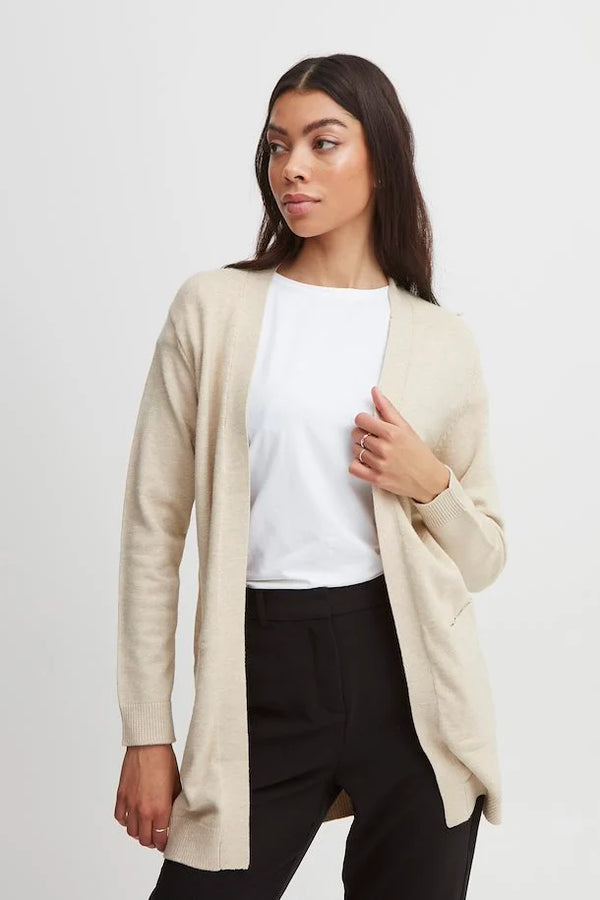 Nonina Cardigan - Cement Melange