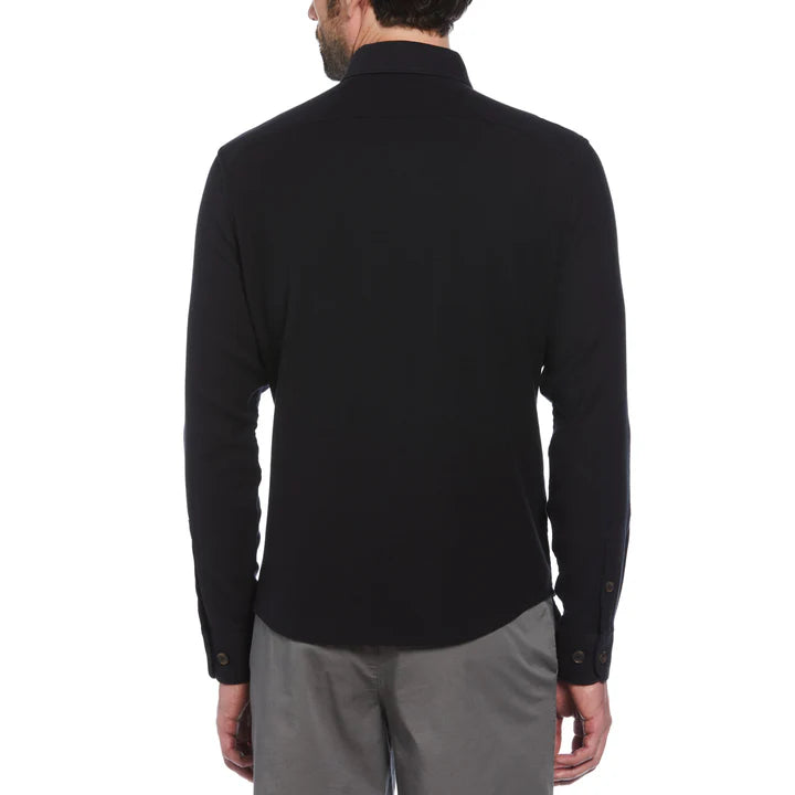 Long Sleeve Overshirt - True Black