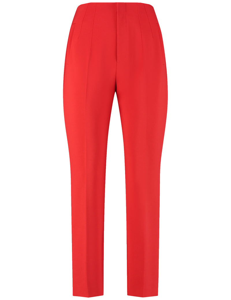 Symbiotic Red Crop Trouser - Lipstick