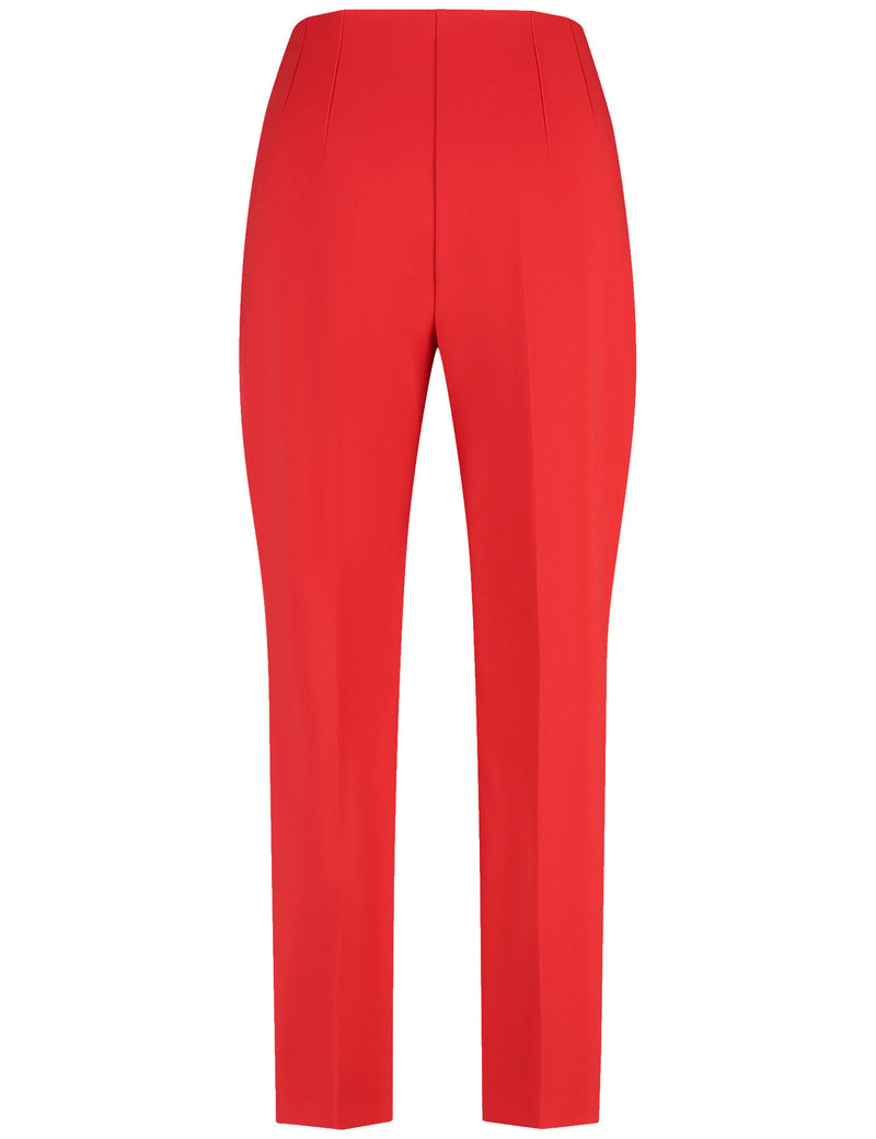 Symbiotic Red Crop Trouser - Lipstick