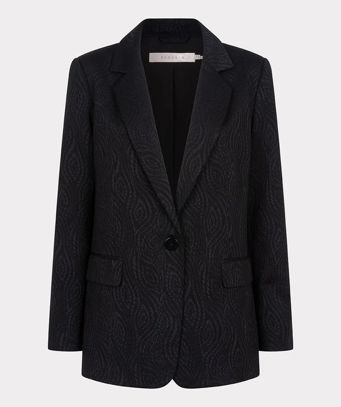 Jacquard Blazer - Black