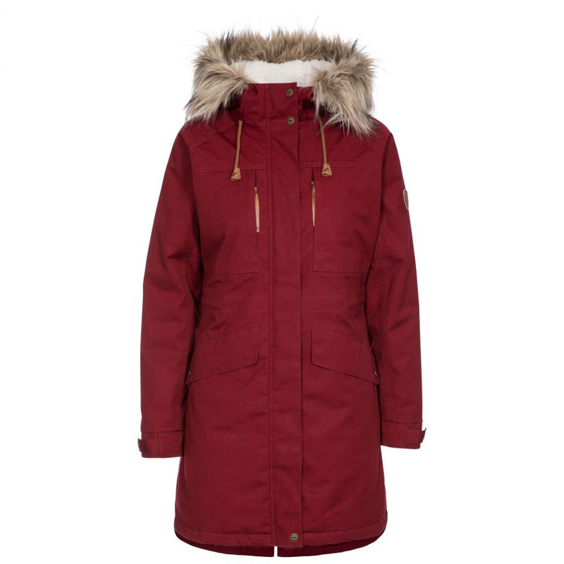 Faithful Fur Collar Jacket - Merlot