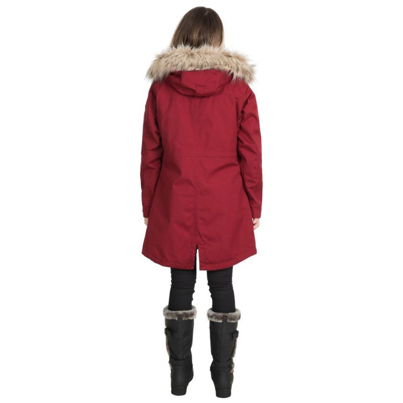 Faithful Fur Collar Jacket - Merlot