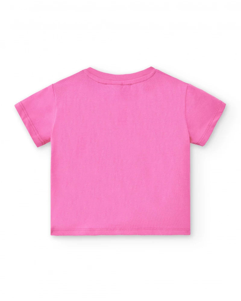 Laguna Beach Jersey T-Shirt - Fuchsia