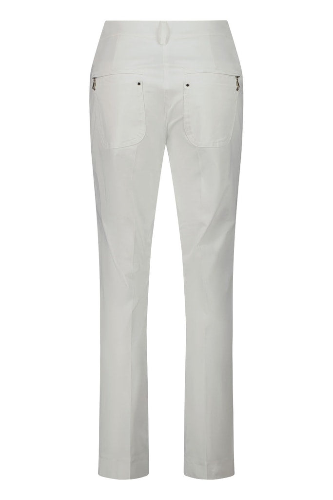 Dina Straight Trouser - White