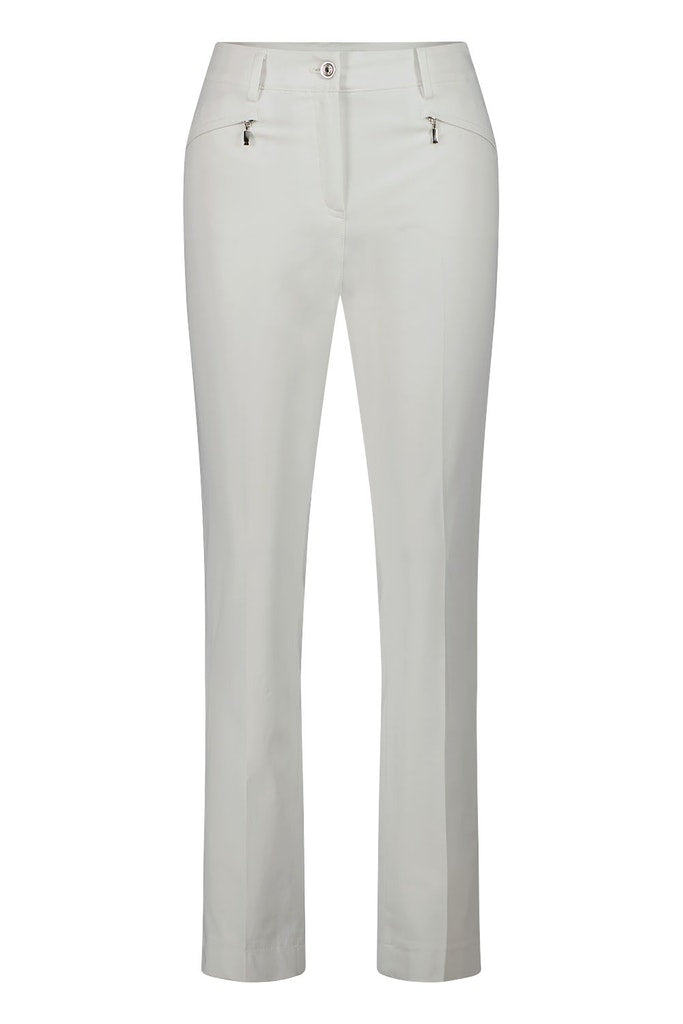 Dina Straight Trouser - White