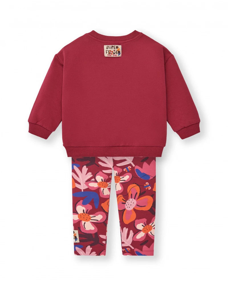 SuperNatural Sweatshirt & Legging - Maroon