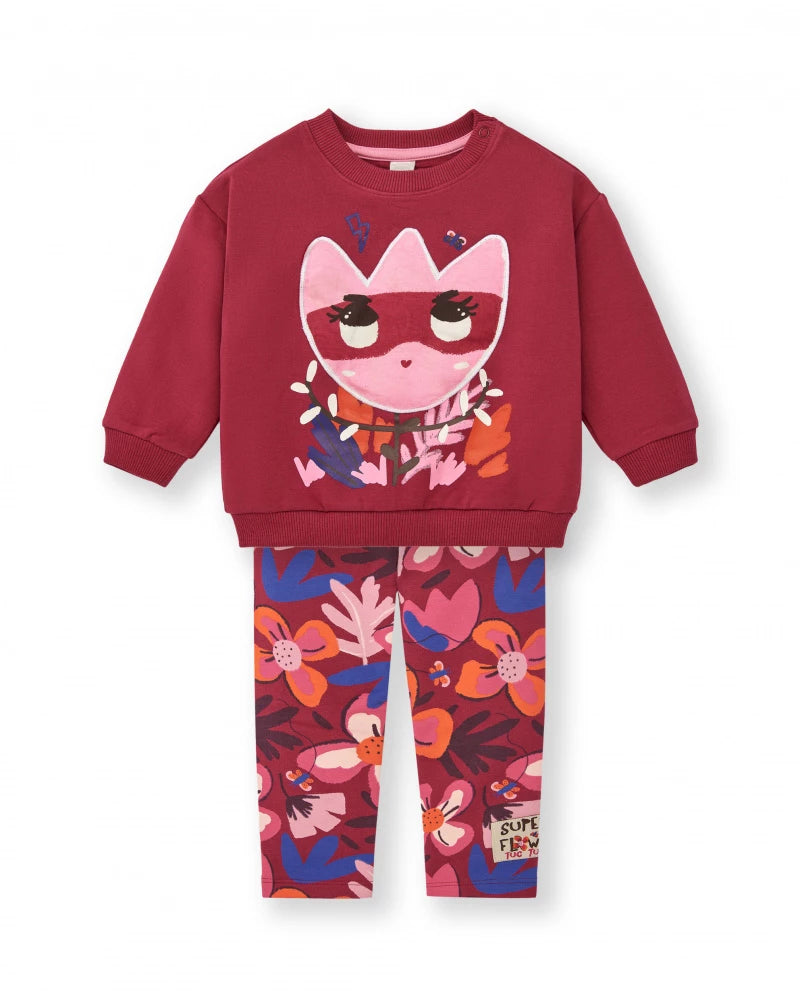 SuperNatural Sweatshirt & Legging - Maroon