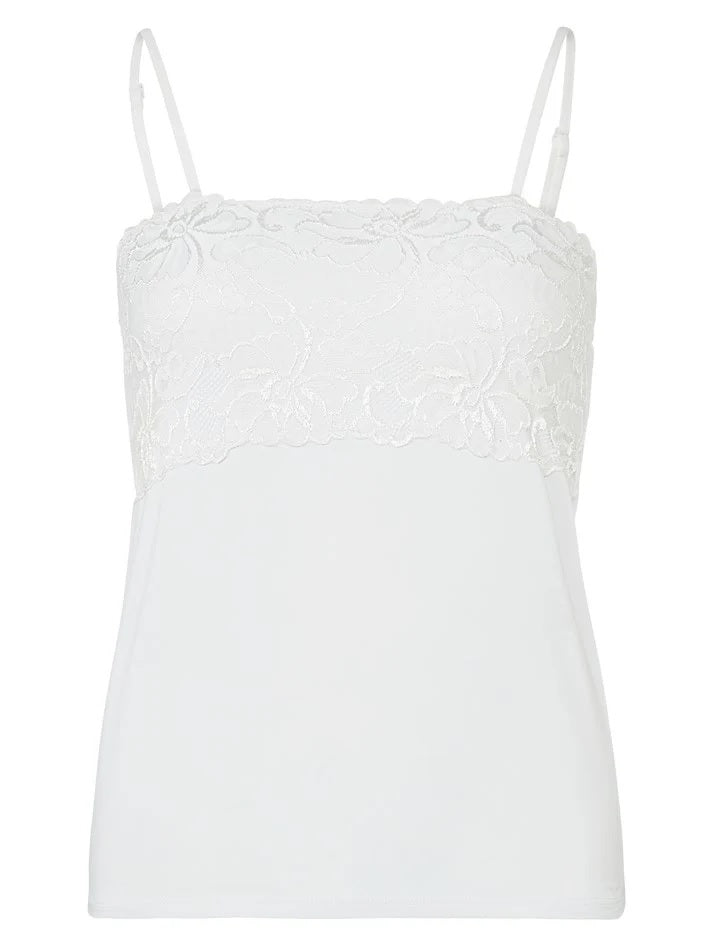 Lace Cami Top - White