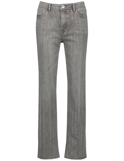 Diamonds & Jade Jeans - Light Grey Denim