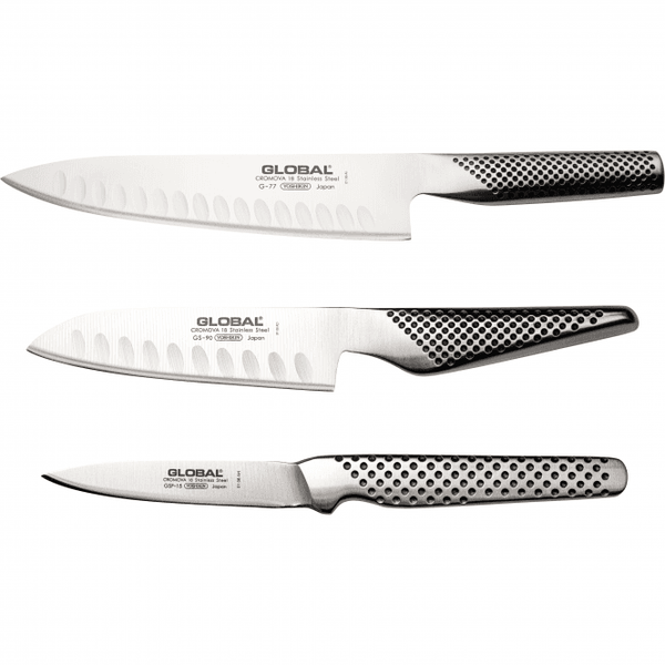 Global G-779015 Air-Kaze 3 Piece Knife Set