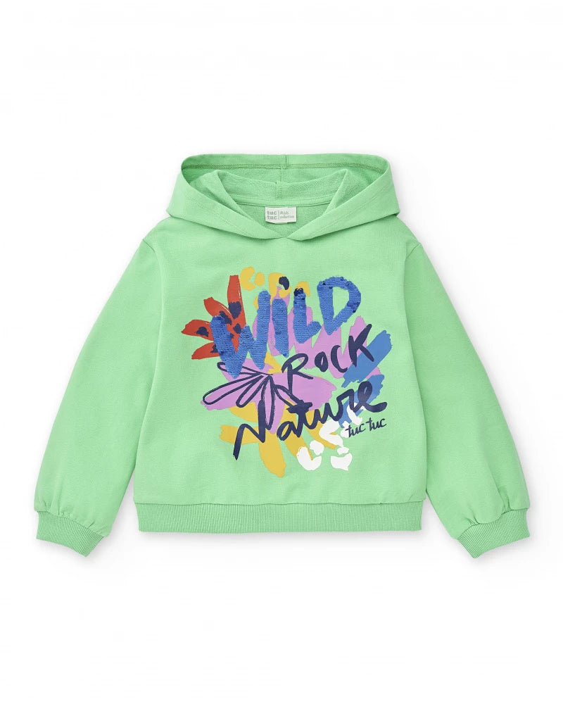 Rockin The Jungle Plush Hoddie - Green