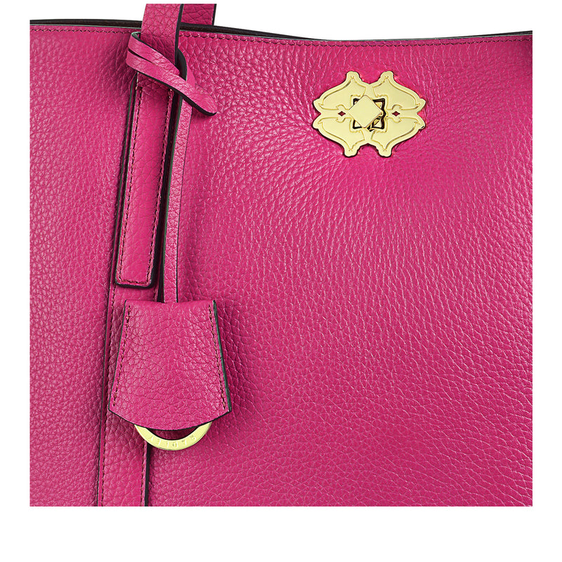 Museum Street Medium Ziptop Tote - Cerise