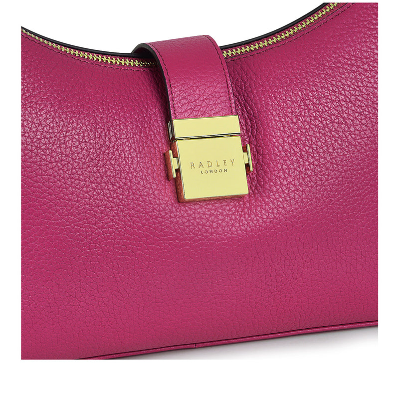 Sloane St Medium Ziptop Shoulder - Cerise