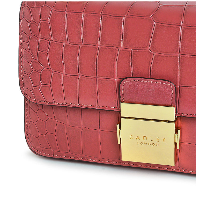 Mini Flapover Crossbody - Red