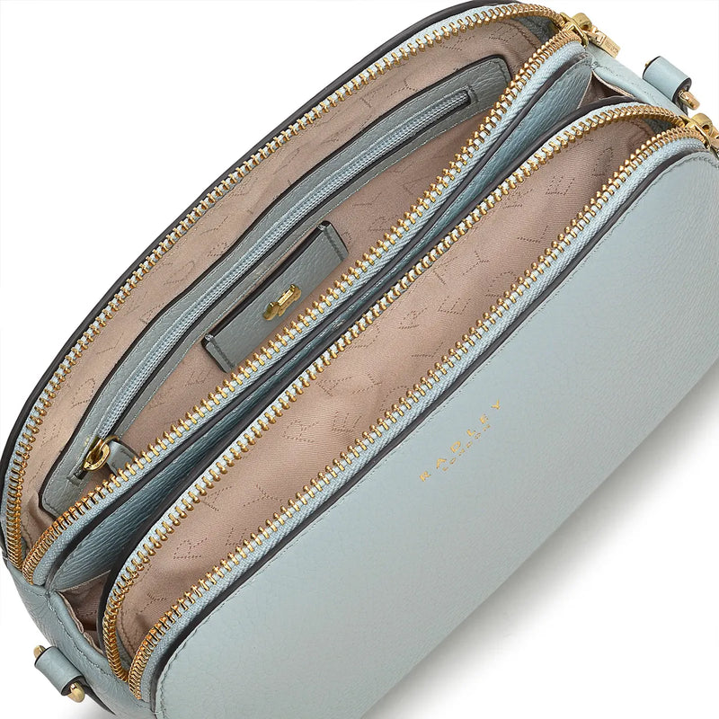 Dukes Place Med Ziptop Crossbody - Seafoam