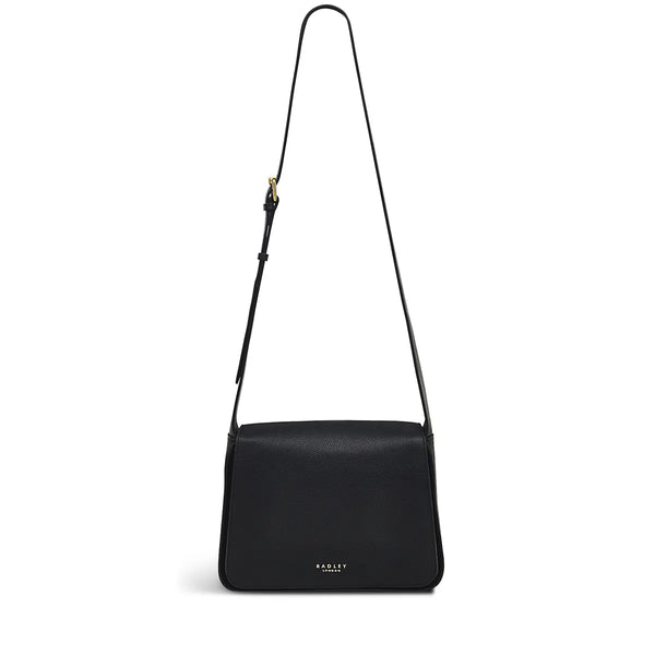 Westwell Lane Flapover Crossbody - Black