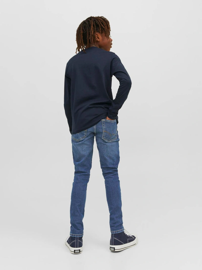 Liam Low Rise Skinny Jean - Blue Denim