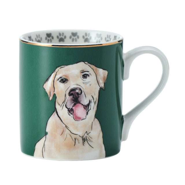 Labrador Straight-Sided Porcelain Mug 280ml