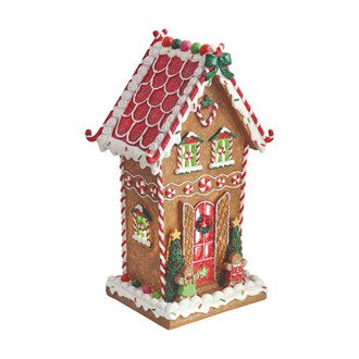 LED 18x31cm LED Gingerbread House