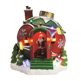 18x21cm LED Santa's Workshop