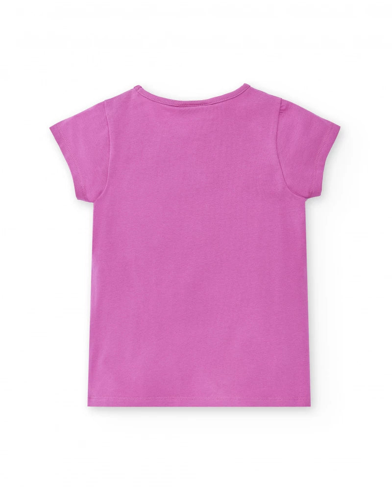 Flamingo Mood Jersey T-Shirt - Lilac