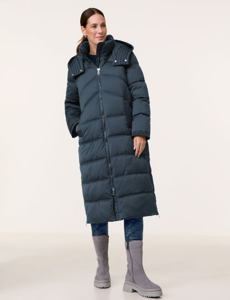 Animal Attention Padded Coat - Dark Sapphire