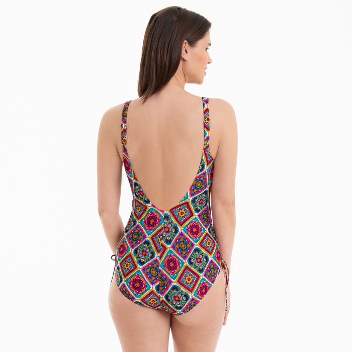 Crochet Flower Swimsuit - Multi