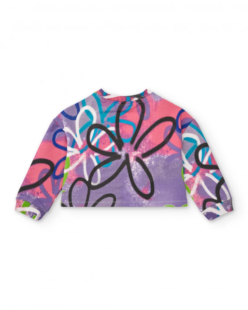 Crazy Feelings Plush Sweatshirt - Pink