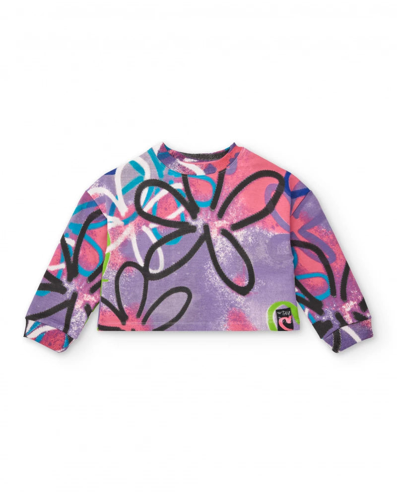 Crazy Feelings Plush Sweatshirt - Pink