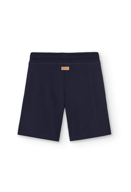 Flame Bermuda Shorts - Navy