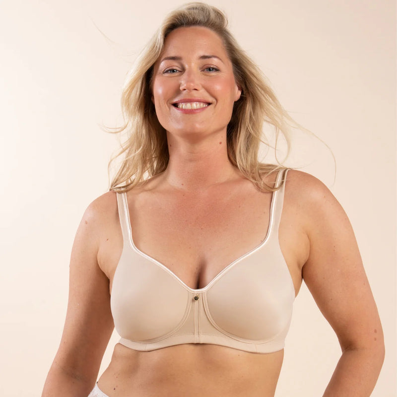 Non Wired Moulded Cup Bra - Nude