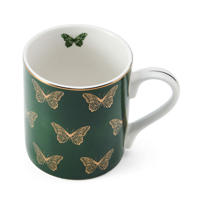 Butterflies Straight-Sided Porcelain Mug 280ml