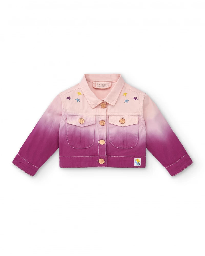 Ocean Wonders Denim Jacket - Fuchsia