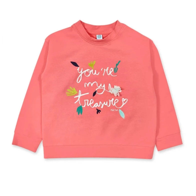 Plush Sweatshirt - Coral