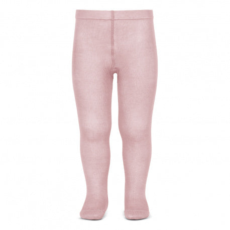 Plain Stitch Tights - Pale Pink