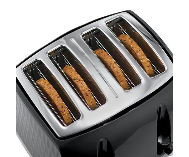 Honeycomb 4-Slice Toaster - Black