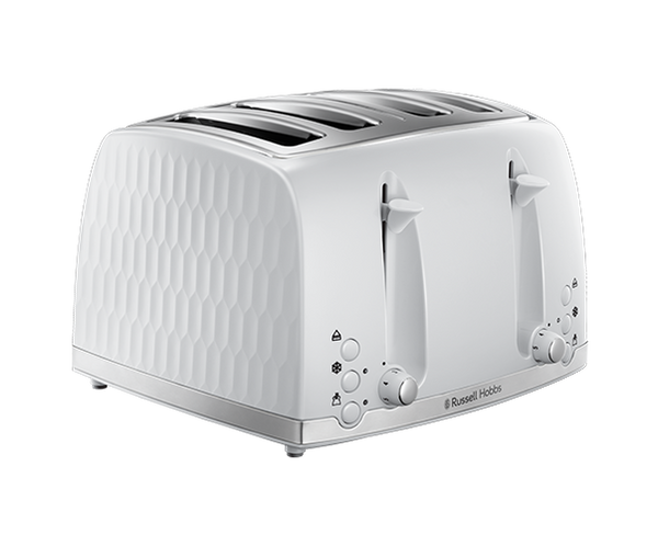 Honeycomb 4-Slice Toaster - White