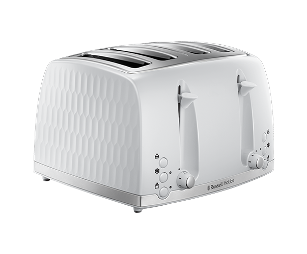 Honeycomb 4-Slice Toaster - White