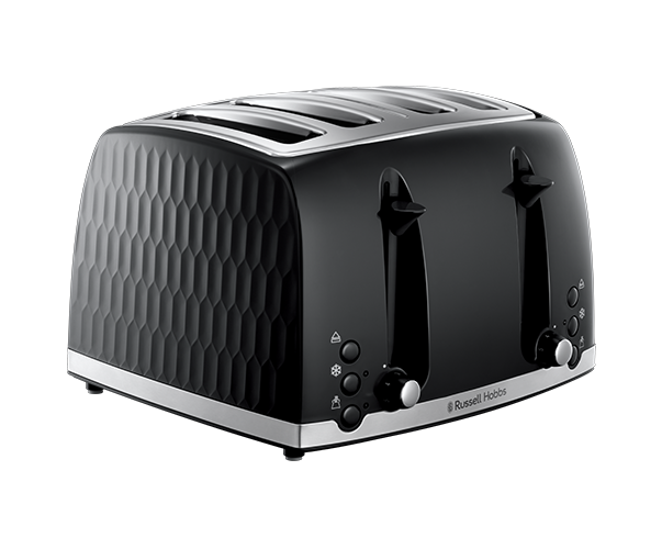 Honeycomb 4-Slice Toaster - Black