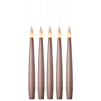 5 Piece Floating Candle Set - Rose Gold